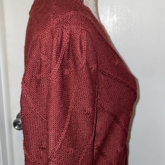 ADRIENNE VITTADINI Maroon knit Sweater dress long sleeve dress sz XL NWT - Picture 4 of 7